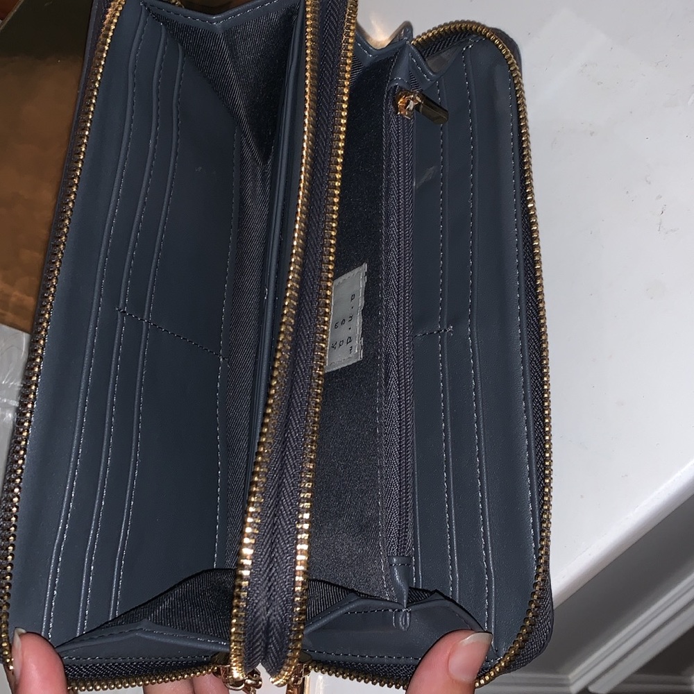 Super cute Gold and Navy Wallet